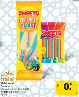 Carrefour Halal snoep Sweeto aanbieding