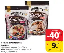 Carrefour Gamma ontbijtgranen Jordans aanbieding