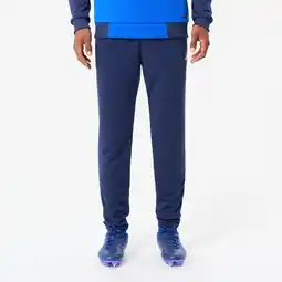 Decathlon Trainingsbroek voor voetbal volwassenen Essential marineblauw aanbieding