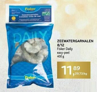 Alvo Zeewatergarnalen 8-12 fisker daily aanbieding