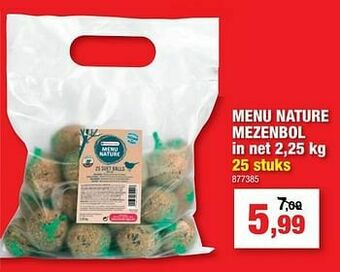 Hubo Menu nature mezenbol in net aanbieding