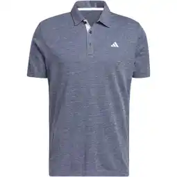 Decathlon T-shirt adidas Poloshirt Performance Drive Heather, Blauw, Mannen aanbieding