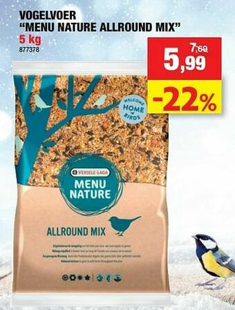Hubo Vogelvoer menu nature allround mix aanbieding