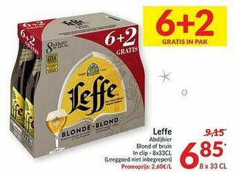 Intermarché Leffe abdijbier blond of bruin aanbieding