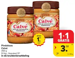 Carrefour Pindakaas Calvé aanbieding