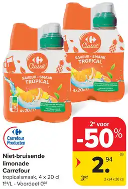 Carrefour Niet-bruisende limonade Carrefour aanbieding