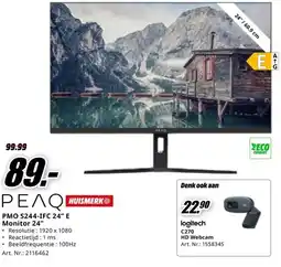 MediaMarkt PEAQ HUISMERK PMO S244-IFC 24 E Monitor 24 aanbieding