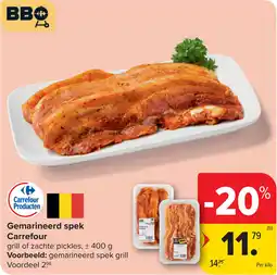 Carrefour Gemarineerd spek Carrefour aanbieding