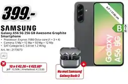 MediaMarkt SAMSUNG Galaxy A56 5G 256 GB Awesome Graphite Smartphone aanbieding
