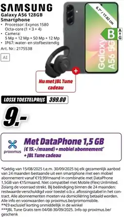 MediaMarkt SAMSUNG Galaxy A56 128GB Smartphone aanbieding