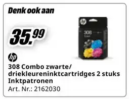 MediaMarkt hp 308 Combo zwarte/driekleureninktcartridges 2 stuks Inktpatronen aanbieding