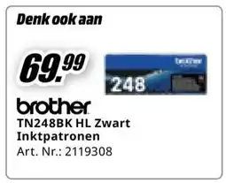 MediaMarkt brother TN248BK HL Zwart Inktpatronen aanbieding
