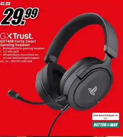 MediaMarkt GXTrust. GXT498 Forta Zwart Gaming headset aanbieding