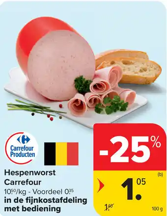 Carrefour Hespenworst Carrefour aanbieding