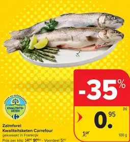 Carrefour Zalmforel Kwaliteitsketen Carrefour aanbieding
