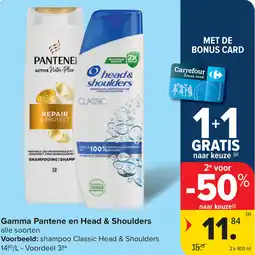 Carrefour Gamma Pantene en Head & Shoulders alle soorten aanbieding