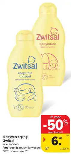 Carrefour Zwitsal Babyverzorging aanbieding