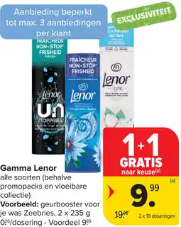 Carrefour Lenor gamma aanbieding