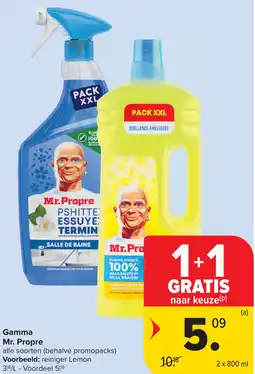 Carrefour Mr. Propre gamma aanbieding