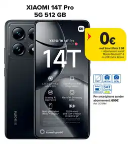 Carrefour Xiaomi 14T Pro 5G 512 GB aanbieding