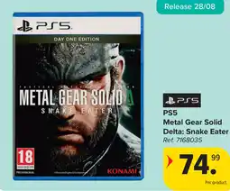 Carrefour PS5 Metal Gear Solid Delta: Snake Eater aanbieding