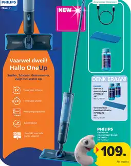 Carrefour Philips Elektrische vloerreiniger OneUp XV3101/11 aanbieding
