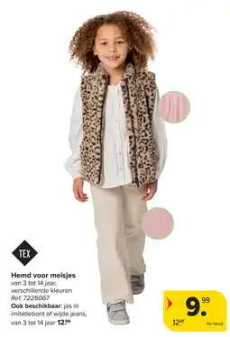 Carrefour Tex Hemd voor meisjes aanbieding