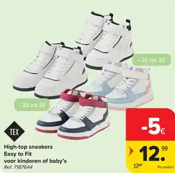 Carrefour Tex High-top sneakers Easy to Fit voor kinderen of baby's aanbieding