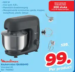 Carrefour Moulinex Keukenrobot QA160H10 aanbieding