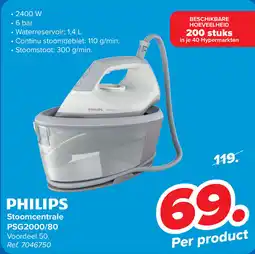Carrefour Philips Stoomcentrale PSG2000/80 aanbieding