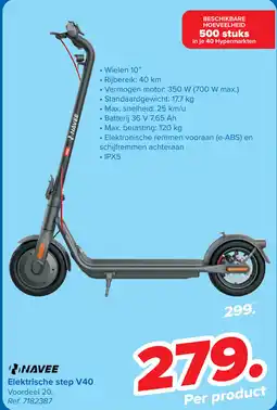 Carrefour Navee Elektrische step V40 aanbieding