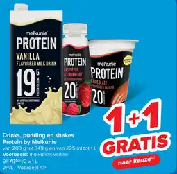 Carrefour Melkunie Drinks, pudding en shakes Protein aanbieding