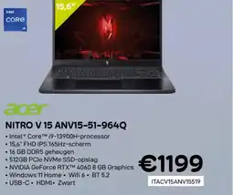 CompuDeals Acer NITRO V 15 ANV15-51-964Q aanbieding