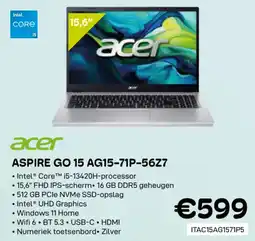 CompuDeals Acer Aspire go 15 AG15-71P-56Z7 aanbieding