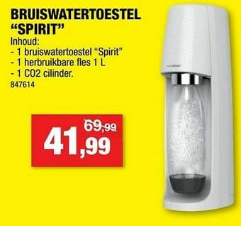 Hubo Sodastream bruiswatertoestel spirit aanbieding