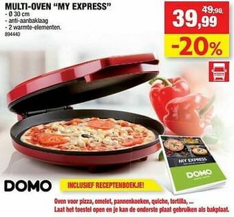 Hubo Domo elektro multi-oven my express aanbieding