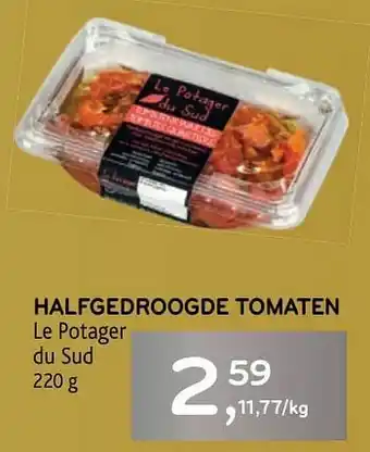 Halfgedroogde tomaten le potager du sud