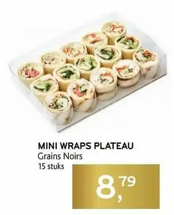 Alvo Mini wraps plateau grains noirs aanbieding