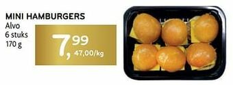 Alvo Mini hamburgers alvo aanbieding