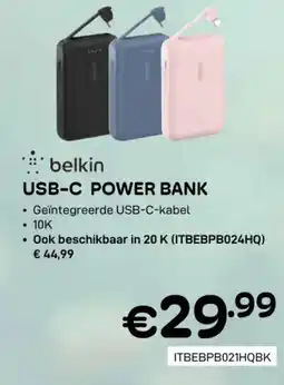 CompuDeals Belkin USB-C power bank aanbieding