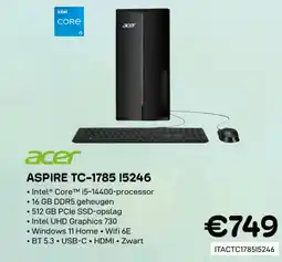 CompuDeals Acer aspire TC-1785 15246 aanbieding