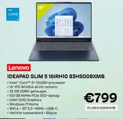 CompuDeals Lenovo ideapad slim 5 16IRH10 83HS008XMB aanbieding