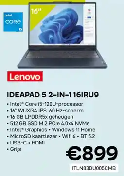CompuDeals Lenovo ideapad 5 2-in-1 16IRU9 aanbieding