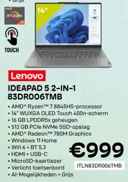 CompuDeals Lenovo ideapad 5 2-in-1 83DR006TMB aanbieding