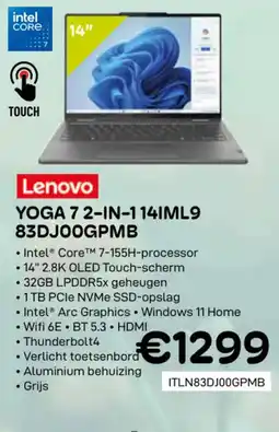 CompuDeals Lenovo yoga 7 2-in-1 14IML9 83DJ00GPMB aanbieding