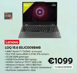 CompuDeals Lenovo LOQ 15.6 83JC009BMB aanbieding