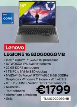 CompuDeals Lenovo legion5 16 83DGOOGGMB aanbieding