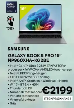 CompuDeals Samsung galaxy book 5 pro NP960XHA-KG2BE aanbieding