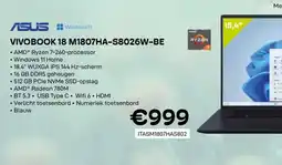 CompuDeals ASUS vivobook 18 M1807HA-S8026W-BE aanbieding