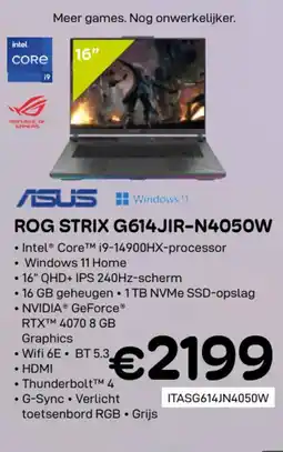 CompuDeals ASUS rog strix G614JIR-N4050W aanbieding
